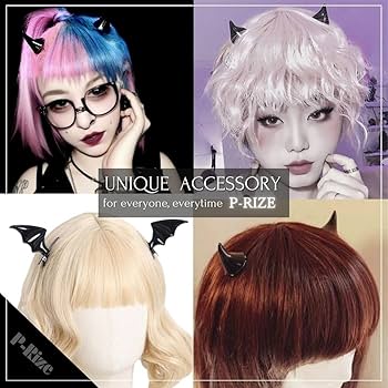 Anges et Demons カンカン帽 ヘアクリップ Amazon.co.jp: [P-Rize] デビル ヘアクリップ 2種セット